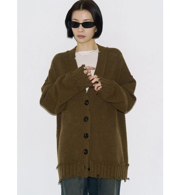 EMODA「【VEQUM】SHETLAND WOOL CLUSH CD」|カーディガン|