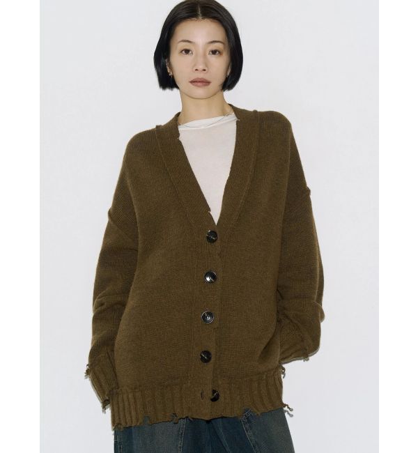 EMODA「【VEQUM】SHETLAND WOOL CLUSH CD」|カーディガン|