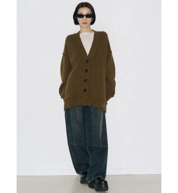 EMODA「【VEQUM】SHETLAND WOOL CLUSH CD」|カーディガン|