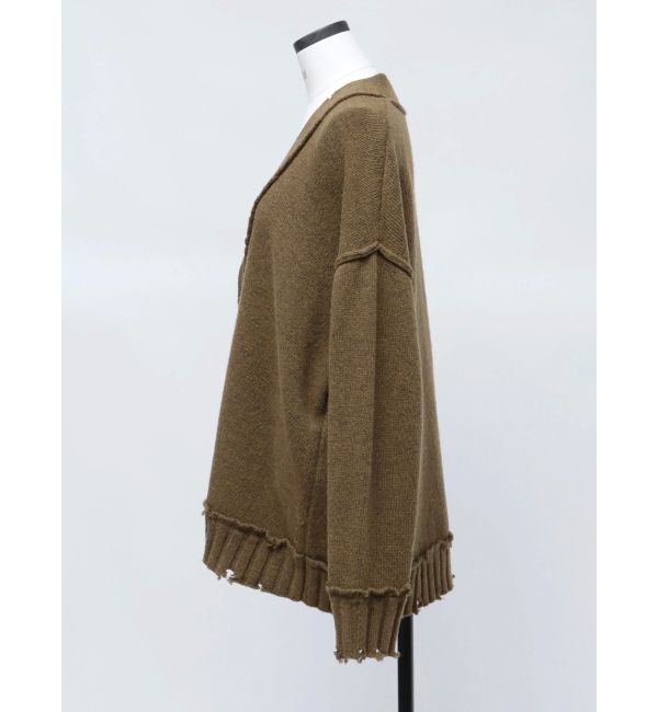 EMODA「【VEQUM】SHETLAND WOOL CLUSH CD」|カーディガン|