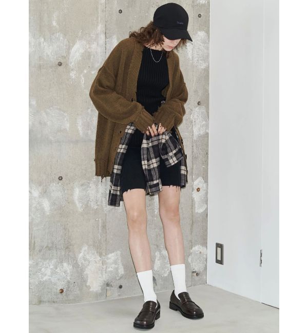 EMODA「【VEQUM】SHETLAND WOOL CLUSH CD」|カーディガン|