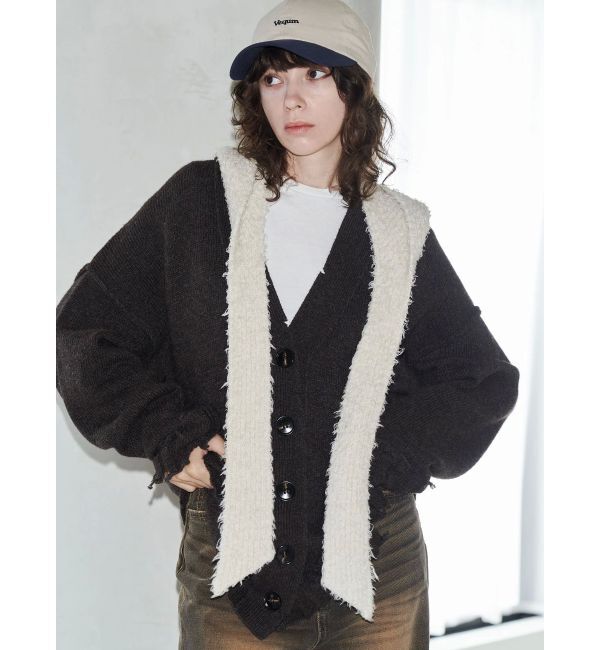 EMODA「【VEQUM】SHETLAND WOOL CLUSH CD」|カーディガン|