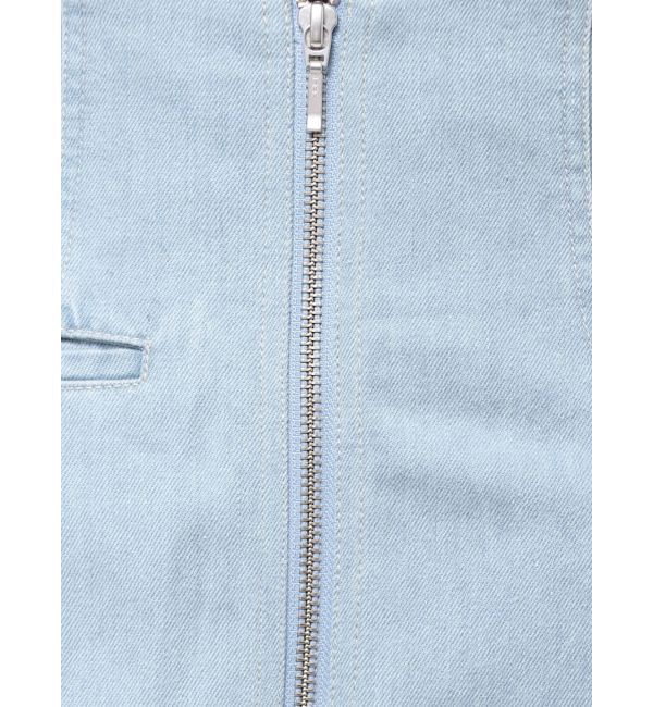 MERCURYDUO「フロントZIPデニムナロースカート」|スカート|