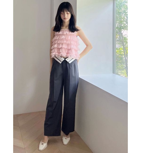 MERCURYDUO「チュールティアードトップス」|シャツ・ブラウス|