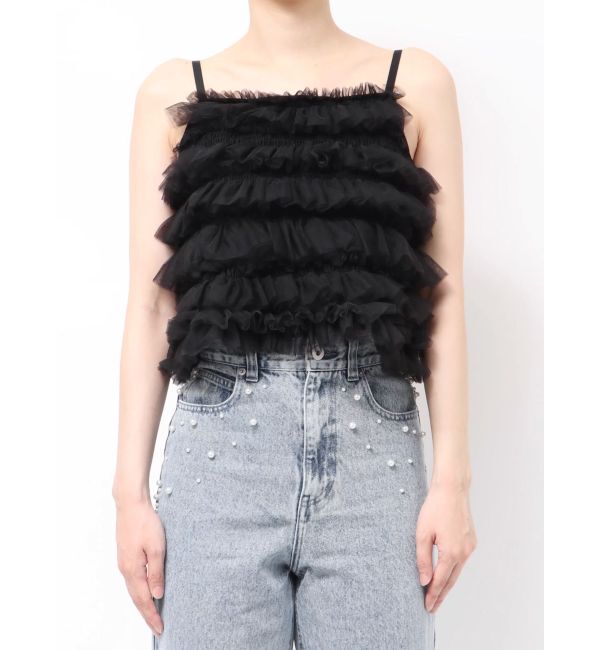 MERCURYDUO「チュールティアードトップス」|シャツ・ブラウス|