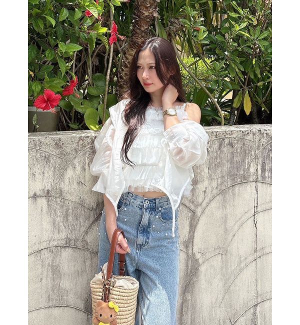 MERCURYDUO「チュールティアードトップス」|シャツ・ブラウス|