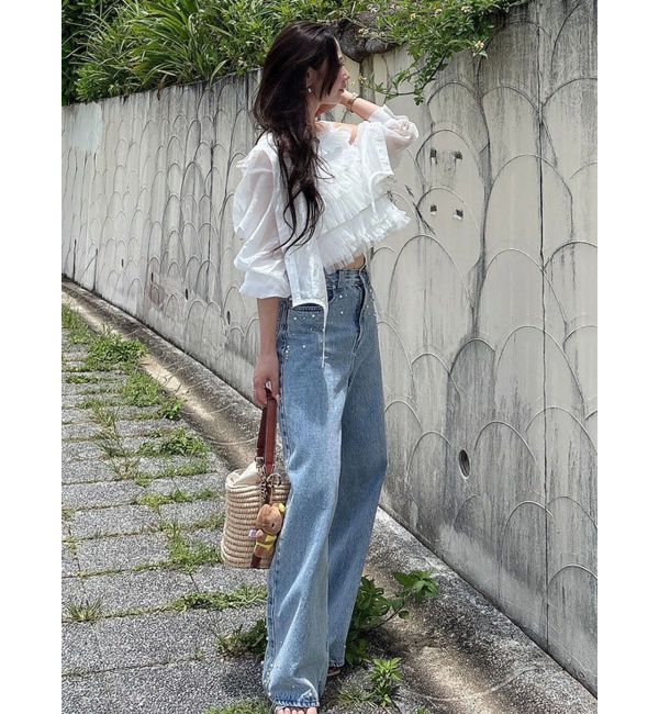 MERCURYDUO「チュールティアードトップス」|シャツ・ブラウス|