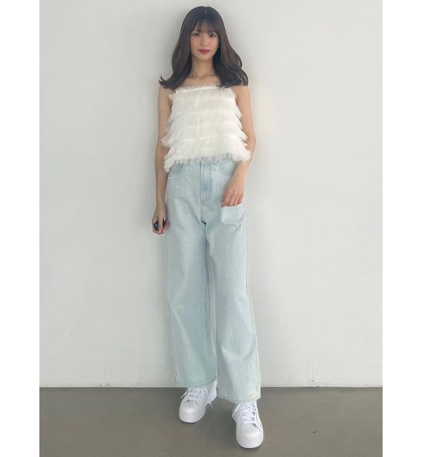 MERCURYDUO「チュールティアードトップス」|シャツ・ブラウス|