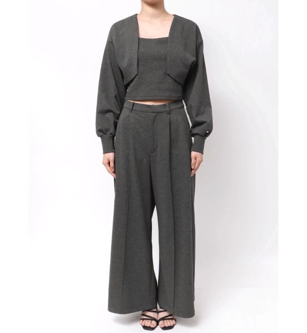 MERCURYDUO「【WEB限定】裏毛キャミアンサンブル」|Tシャツ・カットソー|