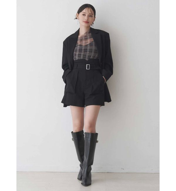 MERCURYDUO「シアーアシメドレープ2WAYトップス」|その他|