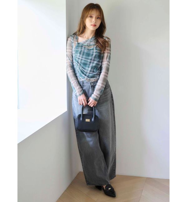 MERCURYDUO「シアーアシメドレープ2WAYトップス」|その他|