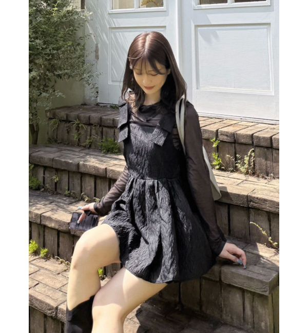 MERCURYDUO「シアーアシメドレープ2WAYトップス」|その他|