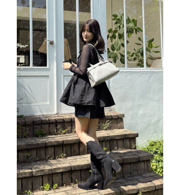 MERCURYDUO「シアーアシメドレープ2WAYトップス」|その他|