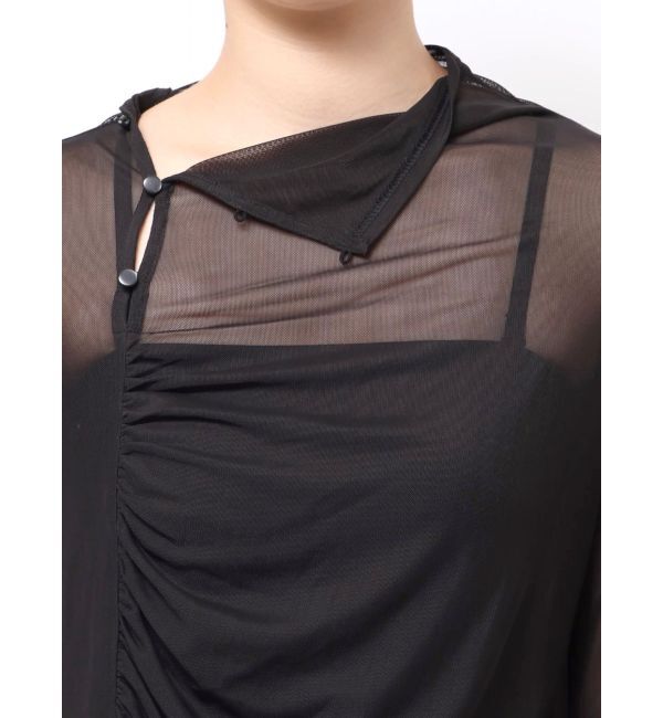 MERCURYDUO「シアーアシメドレープ2WAYトップス」|その他|