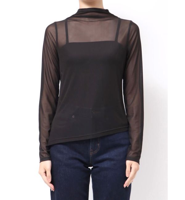 MERCURYDUO「シアーアシメドレープ2WAYトップス」|その他|