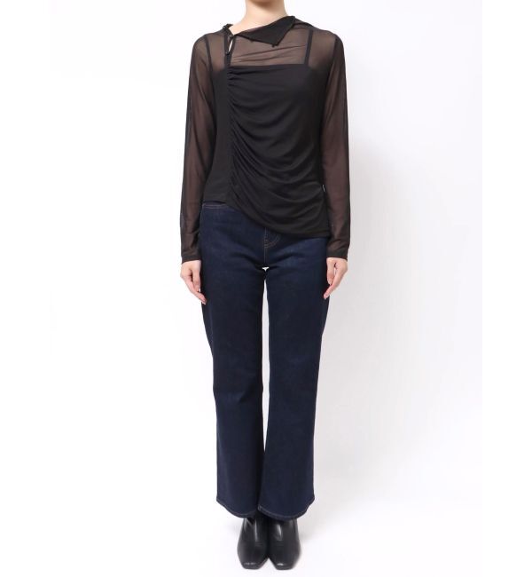 MERCURYDUO「シアーアシメドレープ2WAYトップス」|その他|