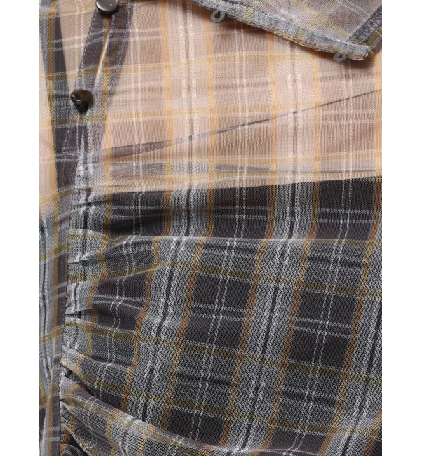 MERCURYDUO「シアーアシメドレープ2WAYトップス」|その他|