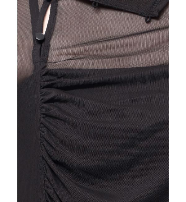 MERCURYDUO「シアーアシメドレープ2WAYトップス」|その他|