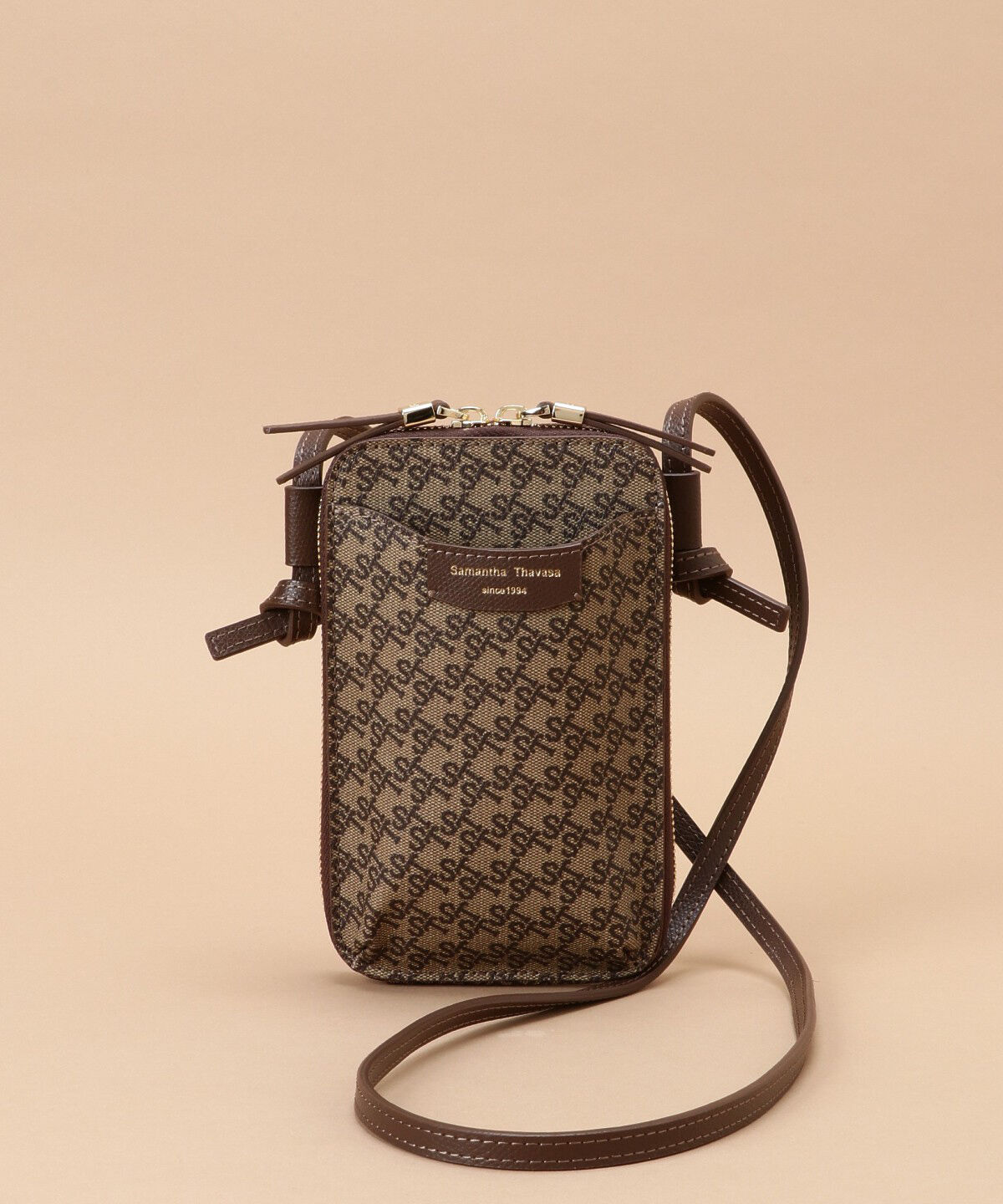 Samantha Thavasa「STオレール　スマホショルダー」|ショルダー・メッセンジャー|ブラウン