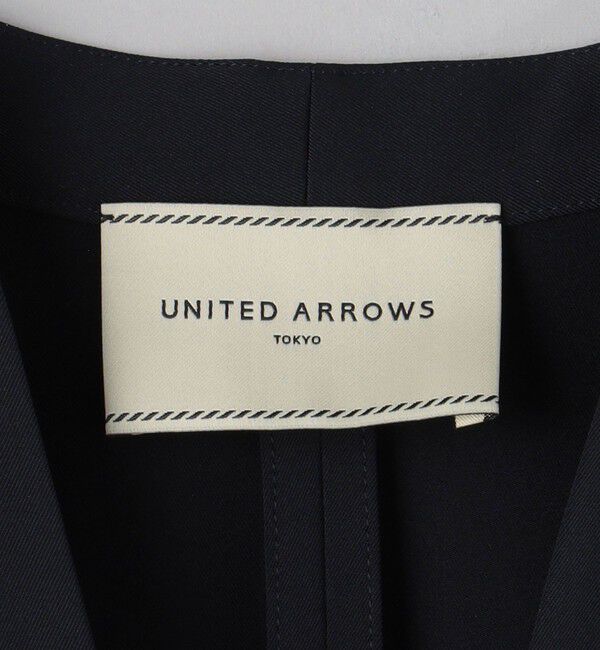 UNITED ARROWS「FEEL CLEAN Vノーカラー ジャケット」|ノーカラージャケット|
