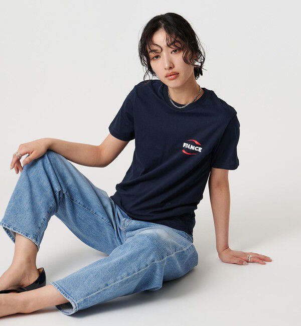 UNITED ARROWS「＜Les Petits Basics＞FRANCE プリントTシャツ」|Tシャツ・カットソー|