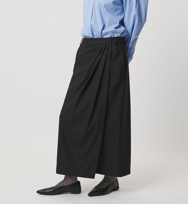 UNITED ARROWS「ドレープ アシンメトリー ロング スカート」|スカート|