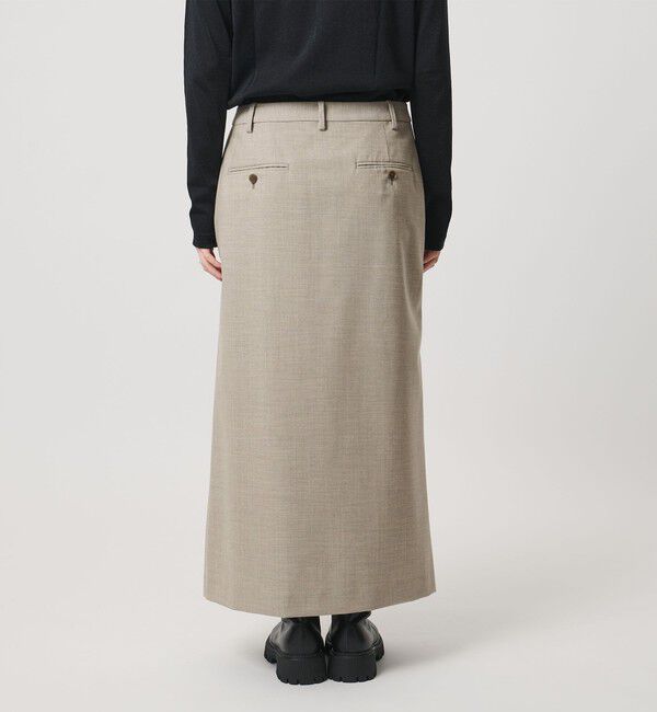 UNITED ARROWS「ドレープ アシンメトリー ロング スカート」|スカート|