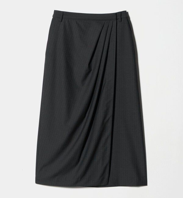 UNITED ARROWS「ドレープ アシンメトリー ロング スカート」|スカート|