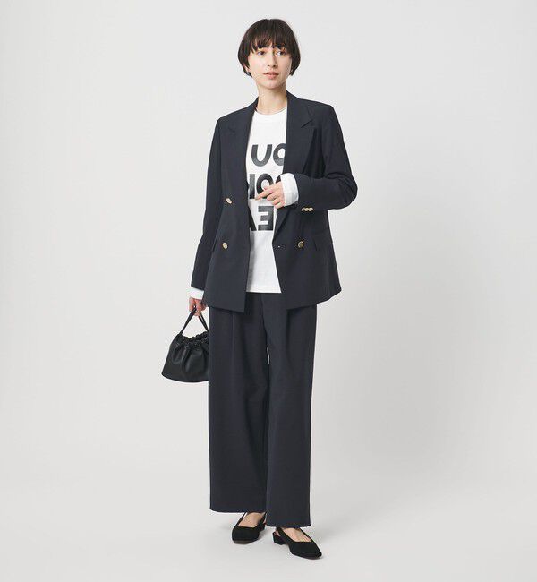 UNITED ARROWS「T/W ワイドパンツ ‐ウォッシャブル‐」|スラックス|