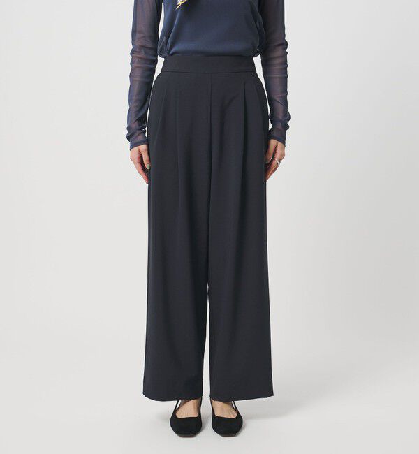 UNITED ARROWS「T/W ワイドパンツ ‐ウォッシャブル‐」|スラックス|