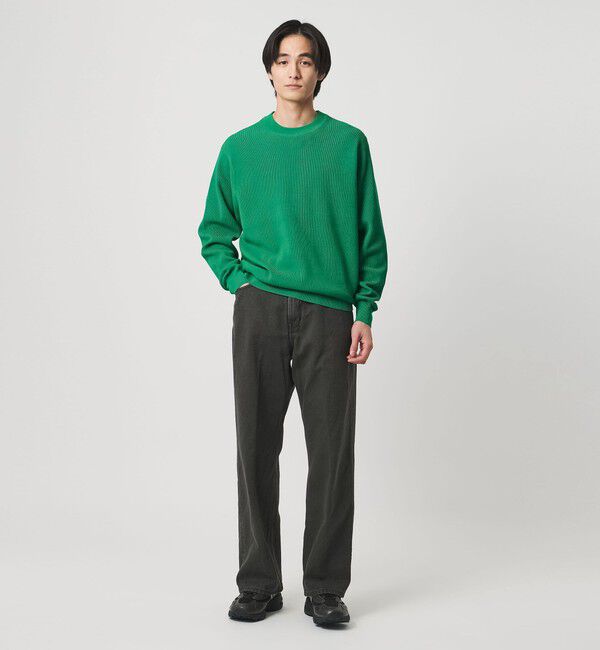 UNITED ARROWS「コットン/ポリエステル アゼ クルーネックニット」|ニット・セーター|