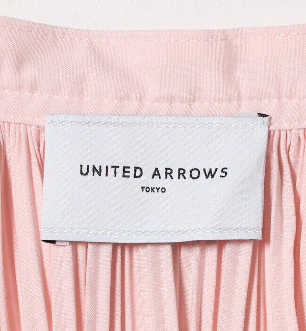 UNITED ARROWS「プリーツ ボリュームスリーブ ブラウス ‐ウォッシャブル‐」|シャツ・ブラウス|