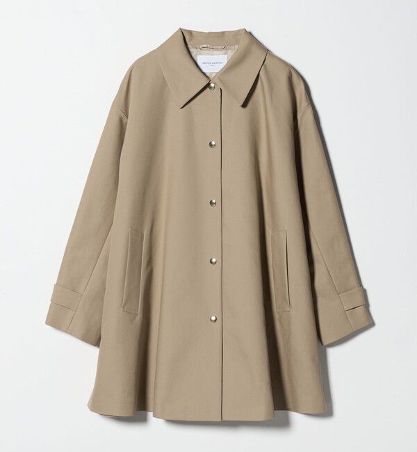 UNITED ARROWS「 Aライン ステンカラーコート」|ステンカラーコート|BEIGE