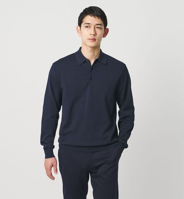 UNITED ARROWS「ニットポロシャツ UA COZY ウォッシャブル」|ニット・セーター|