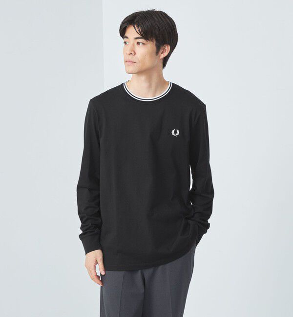 UNITED ARROWS green label relaxing「＜FRED PERRY＞ツインティップ Tシャツ」|Tシャツ・カットソー|BLACK