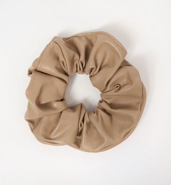 EMMEL REFINES「＜EMMEL REFINES＞EM レザーライク シュシュ」|ヘアゴム・シュシュ|