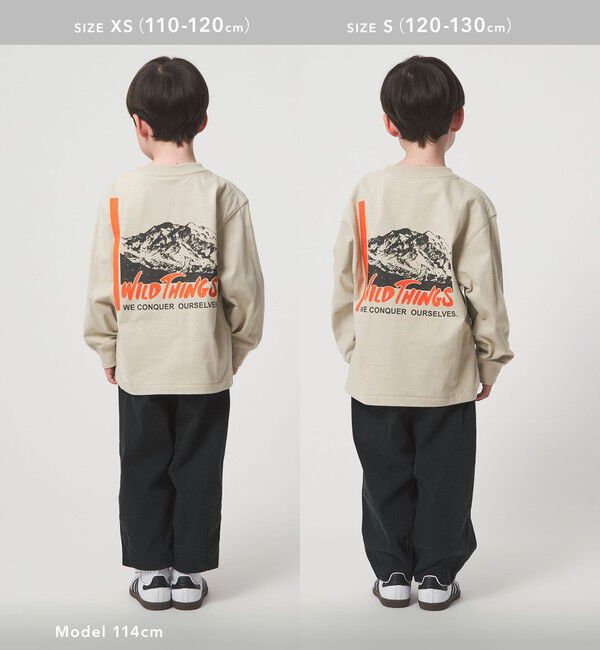 UNITED ARROWS green label relaxing「＜WILD THINGS＞プリント ロングTシャツ / キッズ 110cm-130cm」|Tシャツ・カットソー|