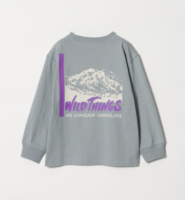 UNITED ARROWS green label relaxing「＜WILD THINGS＞プリント ロングTシャツ / キッズ 110cm-130cm」|Tシャツ・カットソー|LT.BLUE
