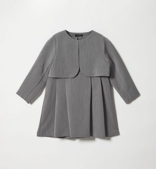 UNITED ARROWS green label relaxing「ボレロ + ジャンパースカート セット / キッズ 110cm-130cm」|ワンピース|MD.GRAY