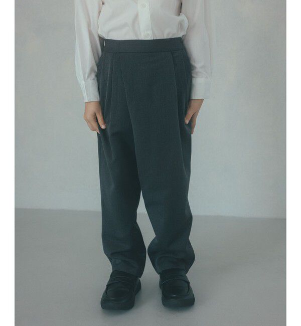 UNITED ARROWS green label relaxing「ノーカラージャケット + タックパンツ セット / キッズ 110cm-130cm」|スーツ|