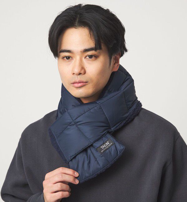 UNITED ARROWS green label relaxing「＜TAION＞マウンテン リバーシブル ダウンボア マフラー」|マフラー|