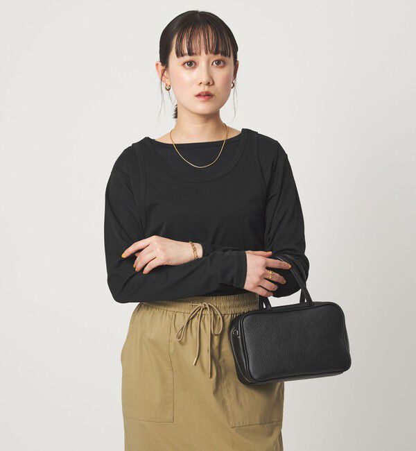 UNITED ARROWS green label relaxing「ロングスリーブプルオーバー &times; タンクトップ セット」|Tシャツ・カットソー|BLACK