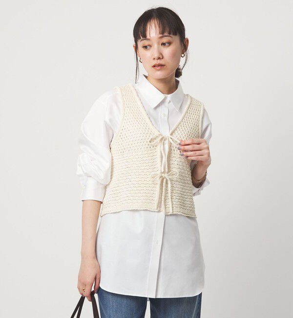 UNITED ARROWS green label relaxing「メッシュ ニット 2WAY ジレ ウォッシャブル」|ベスト・ジレ|