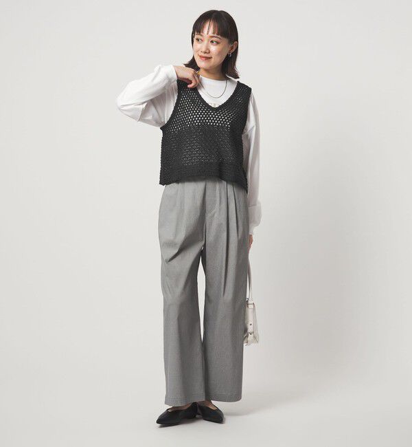 UNITED ARROWS green label relaxing「メッシュ ニット 2WAY ジレ ウォッシャブル」|ベスト・ジレ|