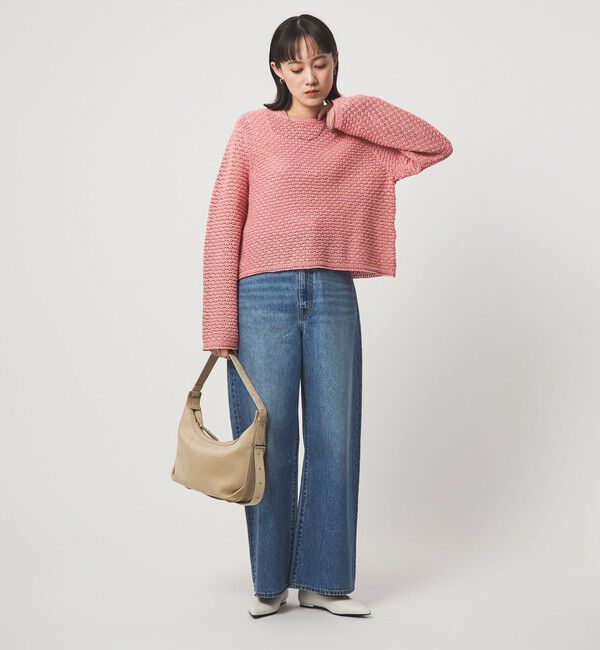 UNITED ARROWS green label relaxing「メッシュ ニット 2WAY プルオーバー ウォッシャブル」|ニット・セーター|