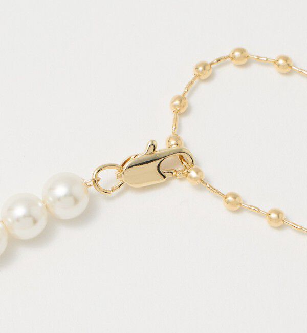 UNITED ARROWS green label relaxing「2WAY ボールチェーン＆フェイクパール ネックレス」|ネックレス|