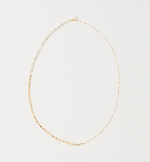 UNITED ARROWS green label relaxing「2WAY ボールチェーン＆フェイクパール ネックレス」|ネックレス|