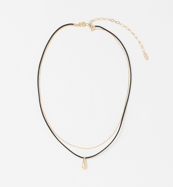 UNITED ARROWS green label relaxing「2連チェーン＆コードチャーム ネックレス」|ネックレス|GOLD
