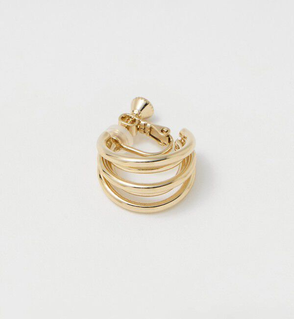 UNITED ARROWS green label relaxing「ラインミックス フープイヤリング」|イヤリング|