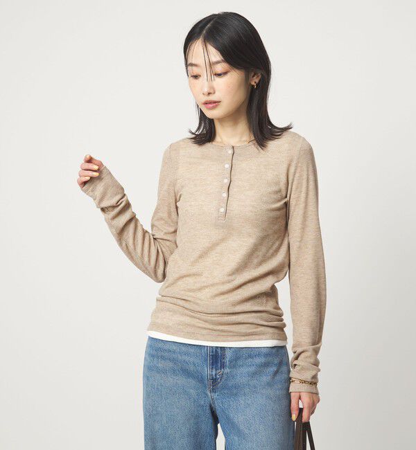 UNITED ARROWS green label relaxing「【別注】＜PROTAGONISTA＞ヘンリーネック ロングスリーブ Tシャツ」|Tシャツ・カットソー|